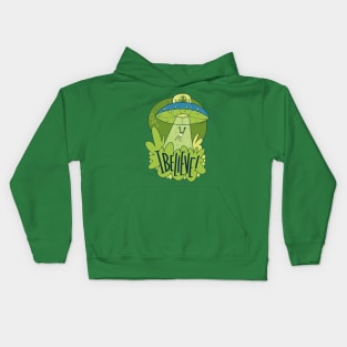 UFO Abduction I Believe Alien Kids Hoodie